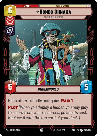 Image for Hondo Ohnaka - You Better Hurry (140/264) (Secrets of Power) - Star Wars: Unlimited