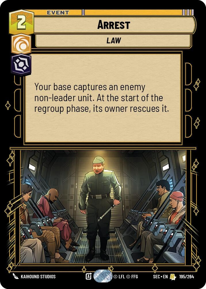 Image for Arrest (195/264) (Secrets of Power) - Star Wars: Unlimited