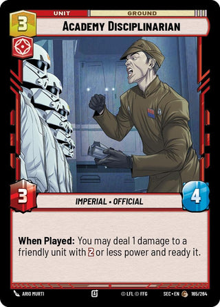 Image for Academy Disciplinarian (165/264) (Secrets of Power) - Star Wars: Unlimited