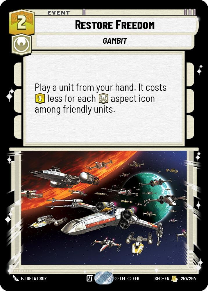 Image for Restore Freedom (257/264) (Secrets of Power) - Star Wars: Unlimited