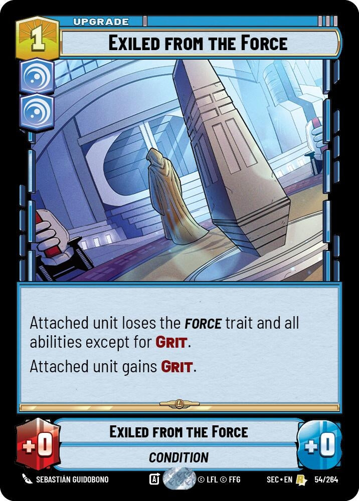 Image for Exiled from the Force (54/264) (Secrets of Power) - Star Wars: Unlimited
