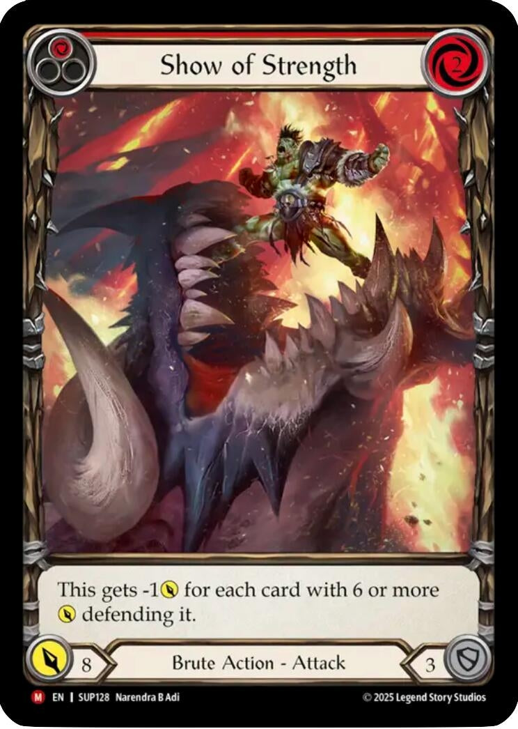Image for Show of Strength (Extended Art) (SUP128) - Flesh and Blood TCG