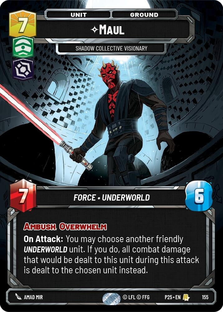 Image for Maul - Shadow Collective Visionary (155) (Sector and Regional Promos: Season 1) - Star Wars: Unlimited