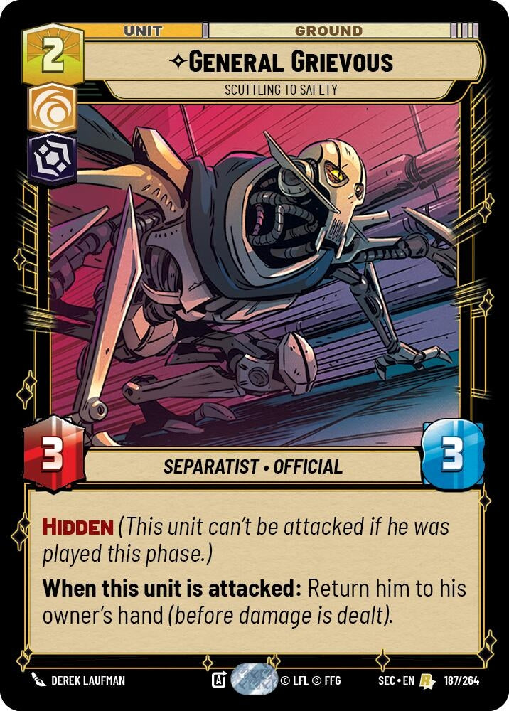 Image for General Grievous - Scuttling to Safety (187/264) (Secrets of Power) - Star Wars: Unlimited