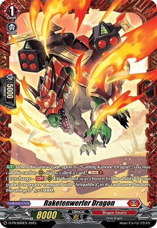 Image for Raketenwerfer Dragon (D-PR/820EN) (D Promo Cards) - Cardfight Vanguard