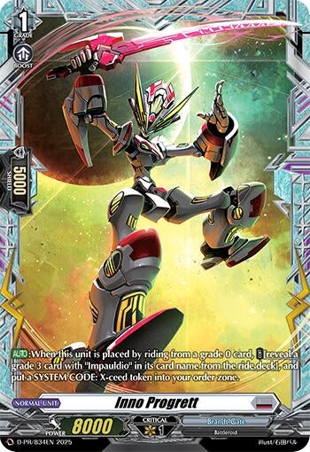 Image for Inno Progrett (D-PR/834EN) (D Promo Cards) - Cardfight Vanguard