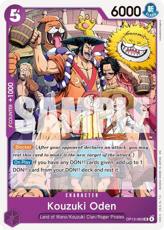 Kouzuki Oden (OP13-063) (Carrying On His Will)