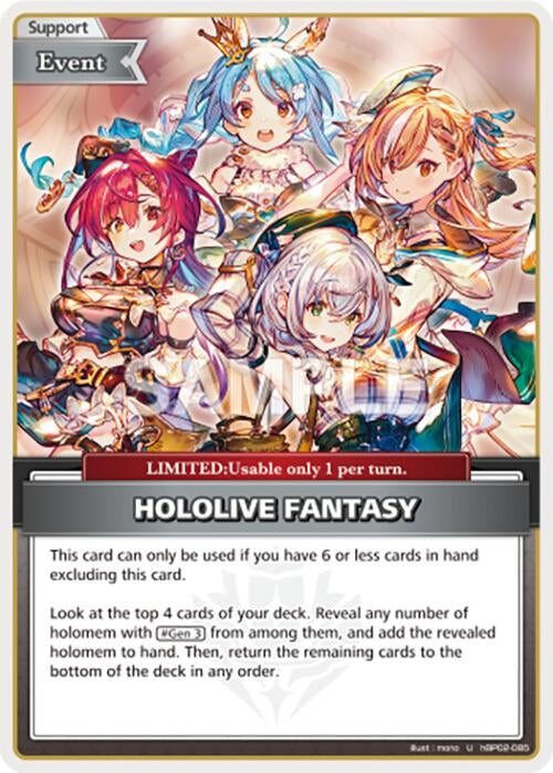HOLOLIVE FANTASY (U) (hBP02-085) (Quintet Spectrum)