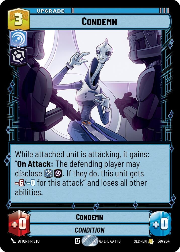 Image for Condemn (38/264) (Secrets of Power) - Star Wars: Unlimited