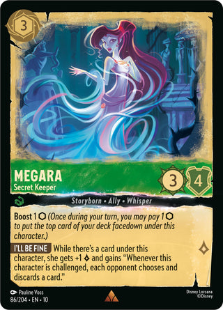 Image for Megara - Secret Keeper (86/204) (Whispers in the Well) - Disney Lorcana