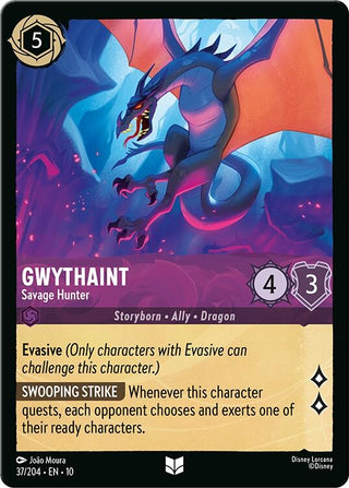 Image for Gwythaint - Savage Hunter (37/204) (Whispers in the Well) - Disney Lorcana