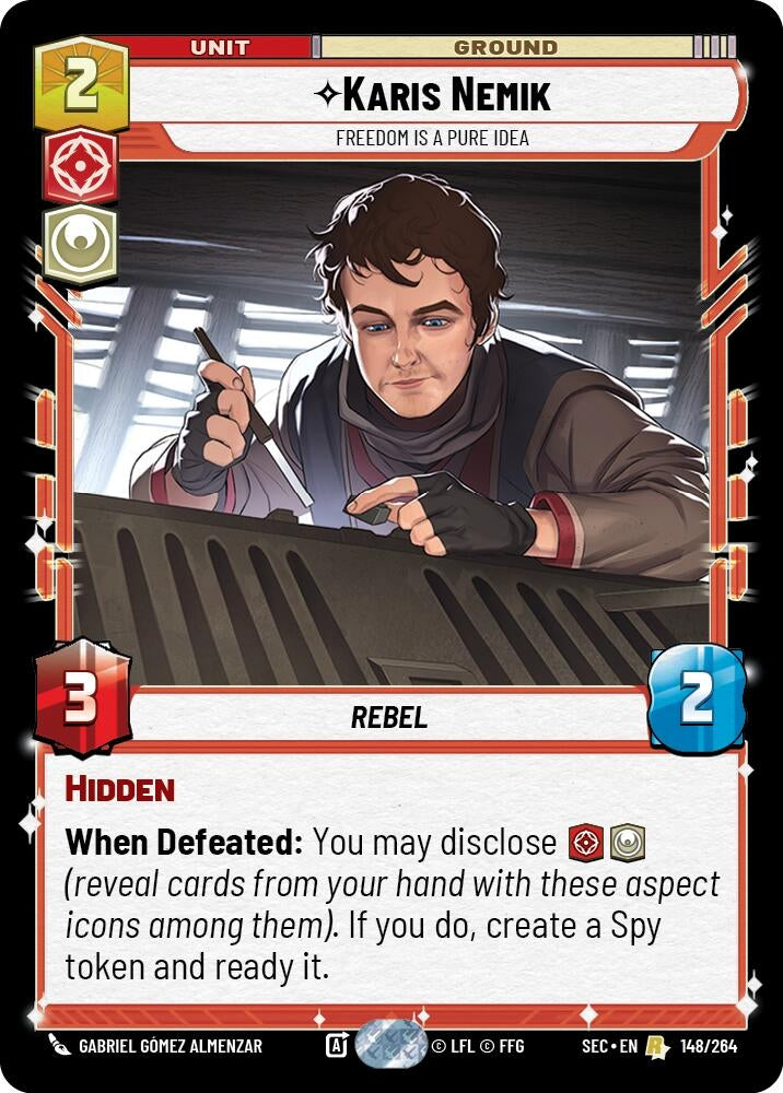 Image for Karis Nemik - Freedom is a Pure Idea (148/264) (Secrets of Power) - Star Wars: Unlimited