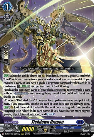 Image for Tickdown Dragon (DZ-BT10/006EN) (DZ-BT10: Dragonsoul Resonance) - Cardfight Vanguard