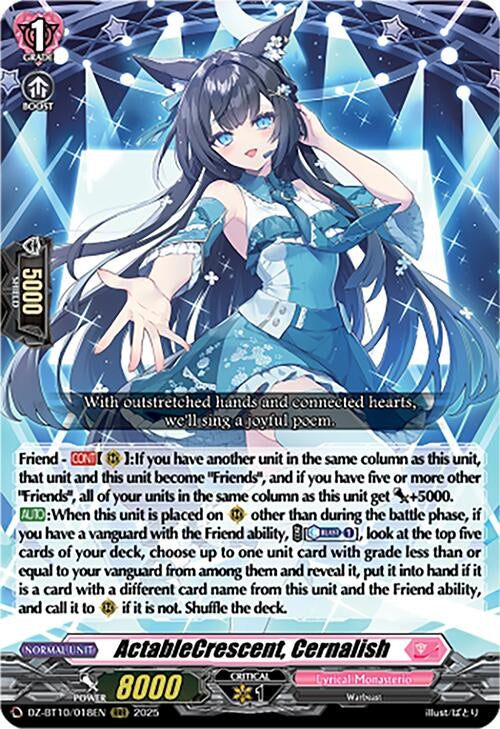 Image for ActableCrescent, Cernalish (DZ-BT10/018EN) (DZ-BT10: Dragonsoul Resonance) - Cardfight Vanguard