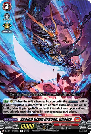 Image for Sealed Blaze Dragon, Bhakta (DZ-BT10/043EN) (DZ-BT10: Dragonsoul Resonance) - Cardfight Vanguard