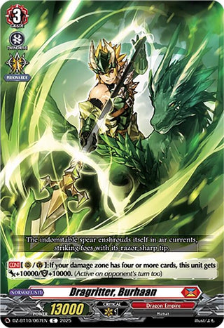 Image for Dragritter, Burhaan (DZ-BT10/067EN) (DZ-BT10: Dragonsoul Resonance) - Cardfight Vanguard