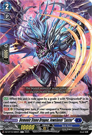 Image for Demonic Stone Dragon, Jewelneel "Luster" (DZ-BT10/080EN) (DZ-BT10: Dragonsoul Resonance) - Cardfight Vanguard