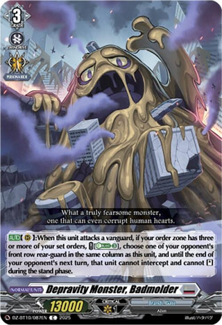 Image for Depravity Monster, Badmolder (DZ-BT10/087EN) (DZ-BT10: Dragonsoul Resonance) - Cardfight Vanguard