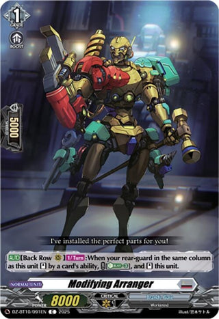 Image for Modifying Arranger (DZ-BT10/091EN) (DZ-BT10: Dragonsoul Resonance) - Cardfight Vanguard