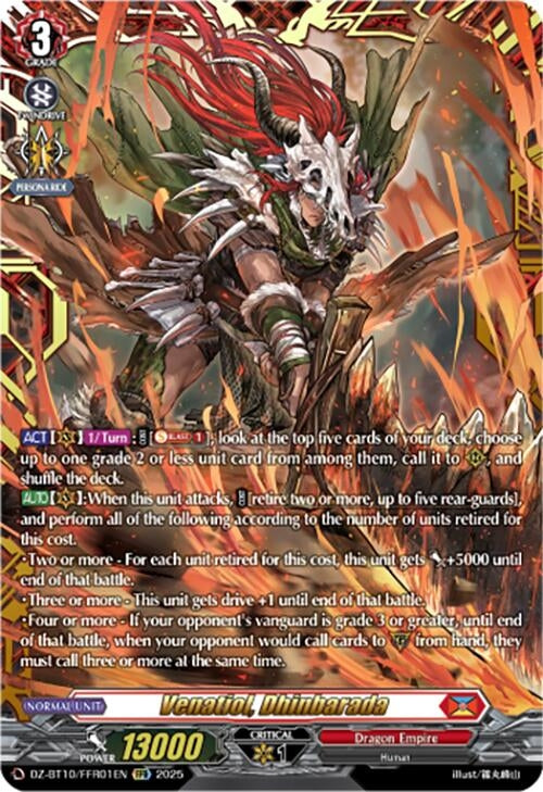 Image for Venatiol, Dhinbarada (FFR) (DZ-BT10/FFR01EN) (DZ-BT10: Dragonsoul Resonance) - Cardfight Vanguard