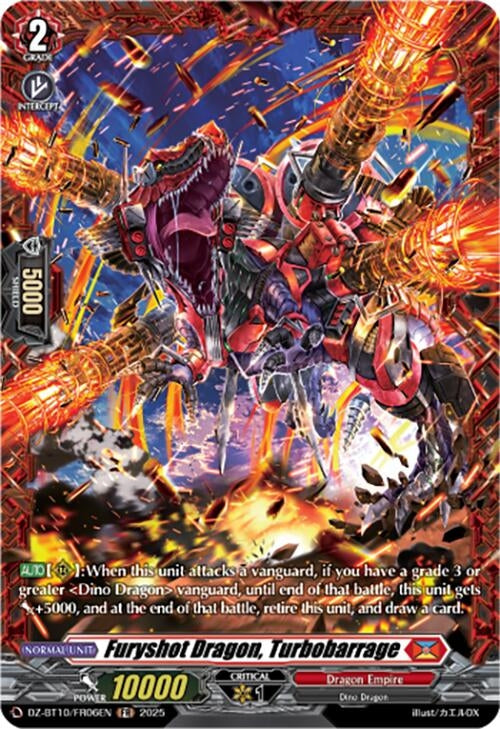 Image for Furyshot Dragon, Turbobarrage (FR) (DZ-BT10/FR06EN) (DZ-BT10: Dragonsoul Resonance) - Cardfight Vanguard