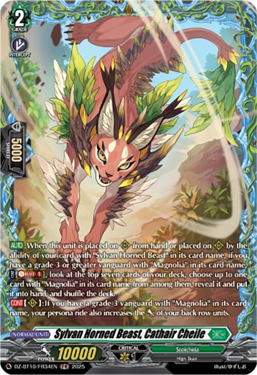 Image for Sylvan Horned Beast, Cathair Cheile (FR) (DZ-BT10/FR34EN) (DZ-BT10: Dragonsoul Resonance) - Cardfight Vanguard