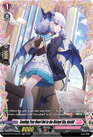 Image for Sending Your Heart Out to the Distant Sky, Ansitif (FR) (DZ-BT10/FR47EN) (DZ-BT10: Dragonsoul Resonance) - Cardfight Vanguard