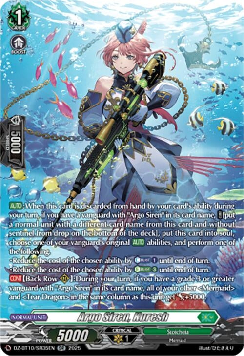 Image for Argo Siren, Kuresh (SR) (DZ-BT10/SR35EN) (DZ-BT10: Dragonsoul Resonance) - Cardfight Vanguard