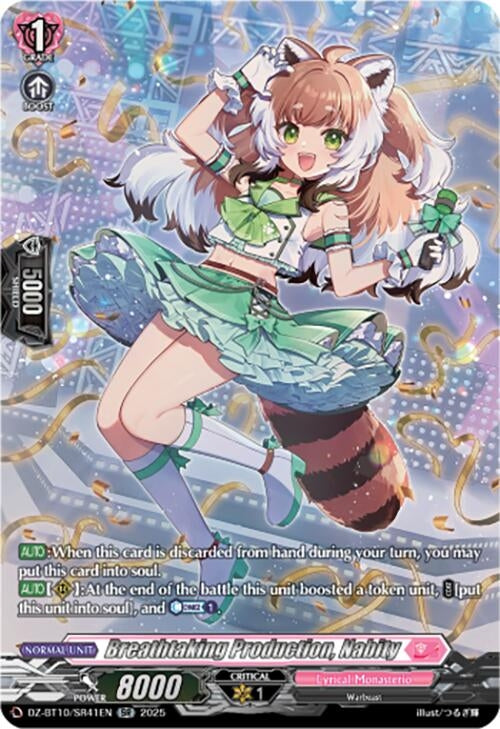 Image for Breathtaking Production, Nabity (SR) (DZ-BT10/SR41EN) (DZ-BT10: Dragonsoul Resonance) - Cardfight Vanguard