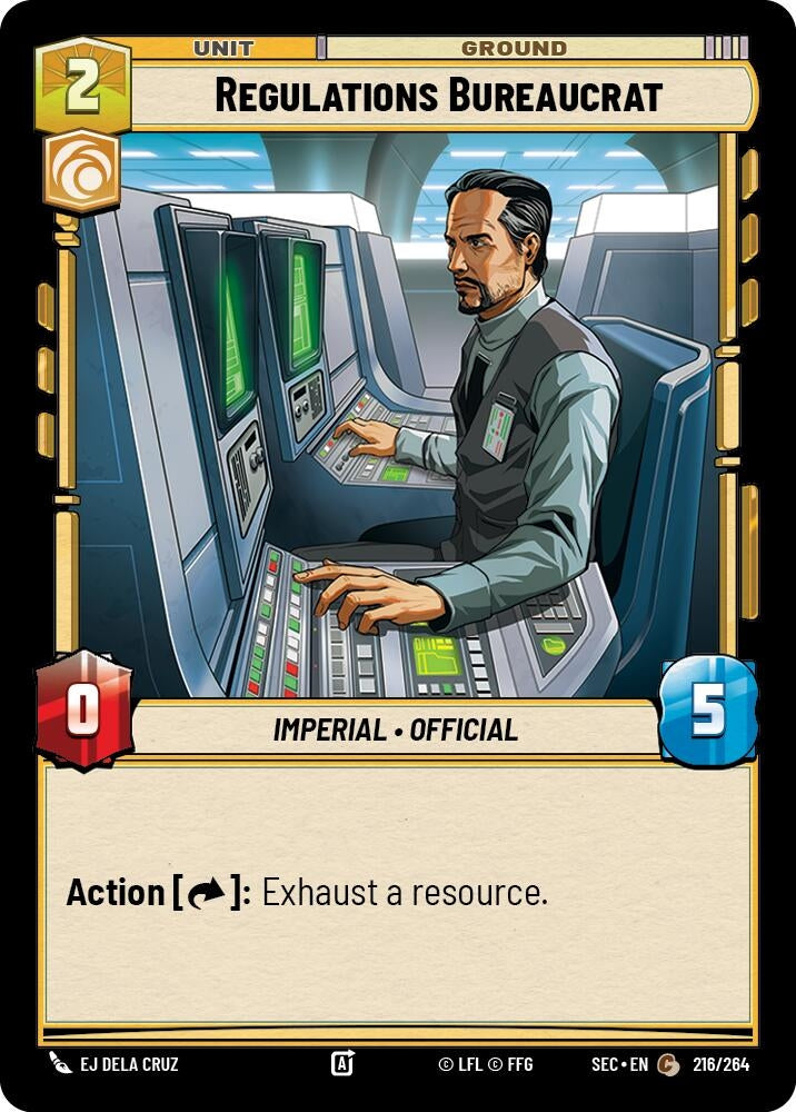 Image for Regulations Bureaucrat (216/264) (Secrets of Power) - Star Wars: Unlimited