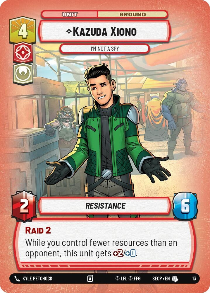 Image for Kazuda Xiono - I'm Not A Spy (Secrets of Power - Weekly Play Promos) - Star Wars: Unlimited