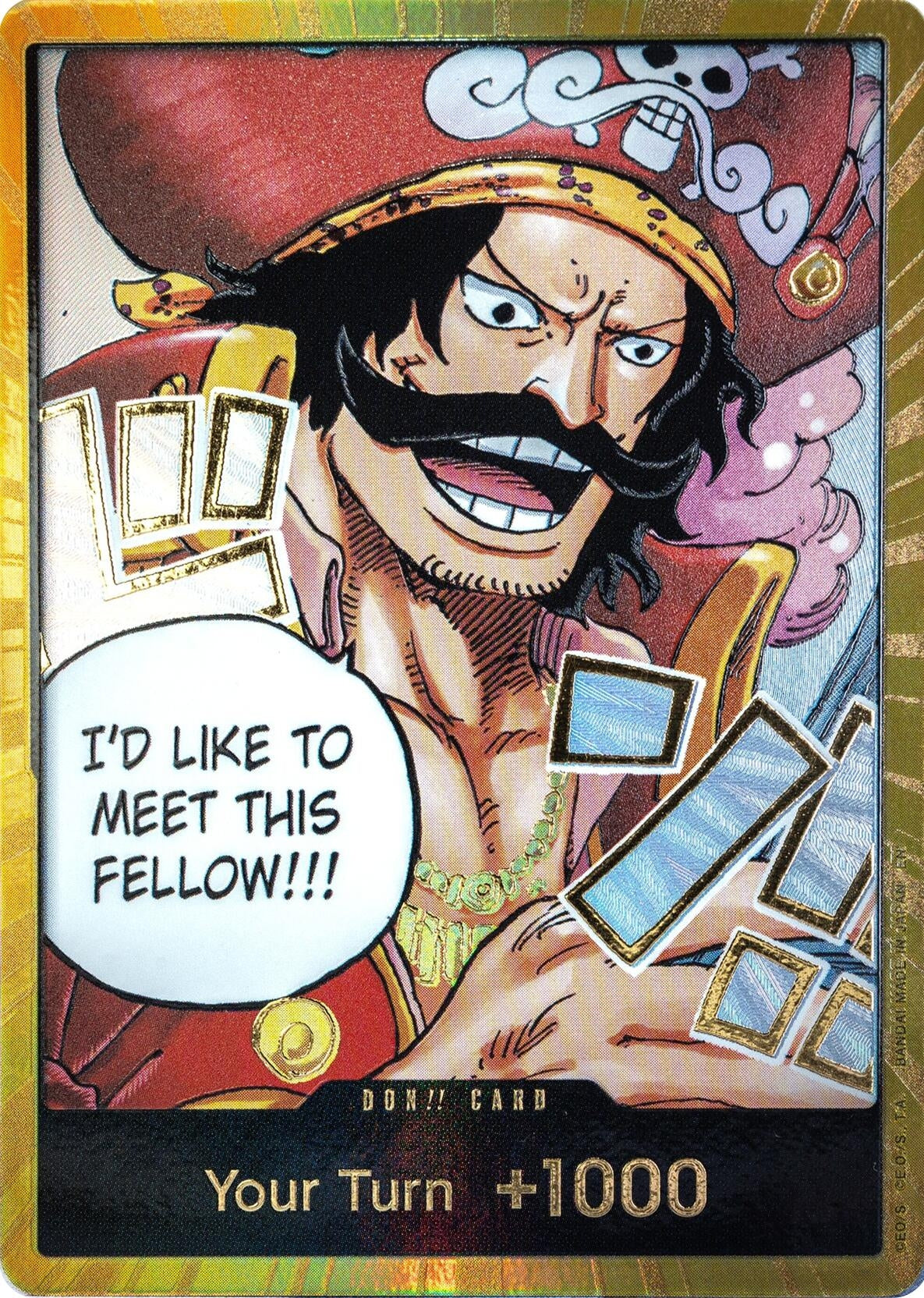 Image for DON!! Card (Gol.D.Roger) (Gold) (Carrying On His Will) - One Piece Card Game