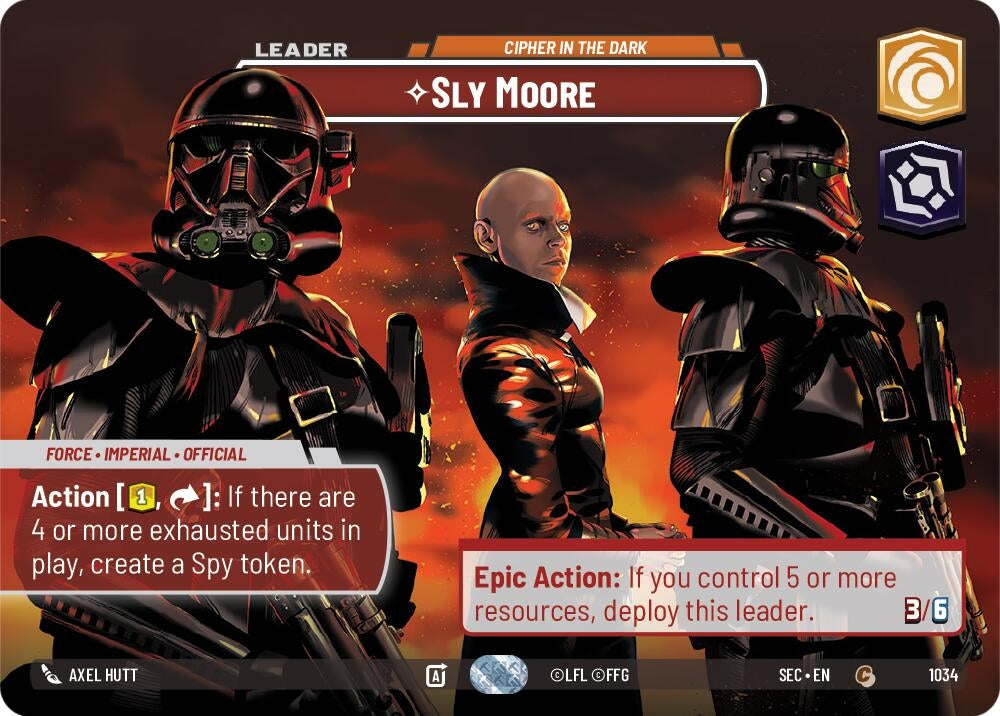Image for Sly Moore - Cipher in the Dark (Showcase) (1034) (Secrets of Power) - Star Wars: Unlimited