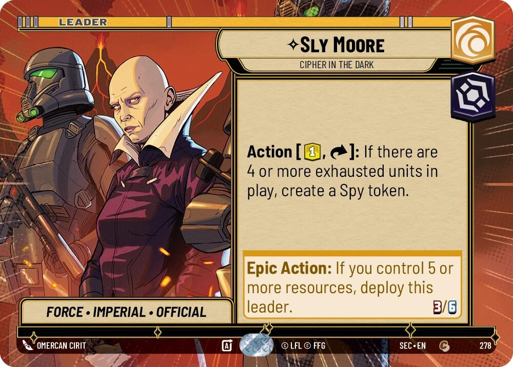 Image for Sly Moore - Cipher in the Dark (Hyperspace) (278) (Secrets of Power) - Star Wars: Unlimited