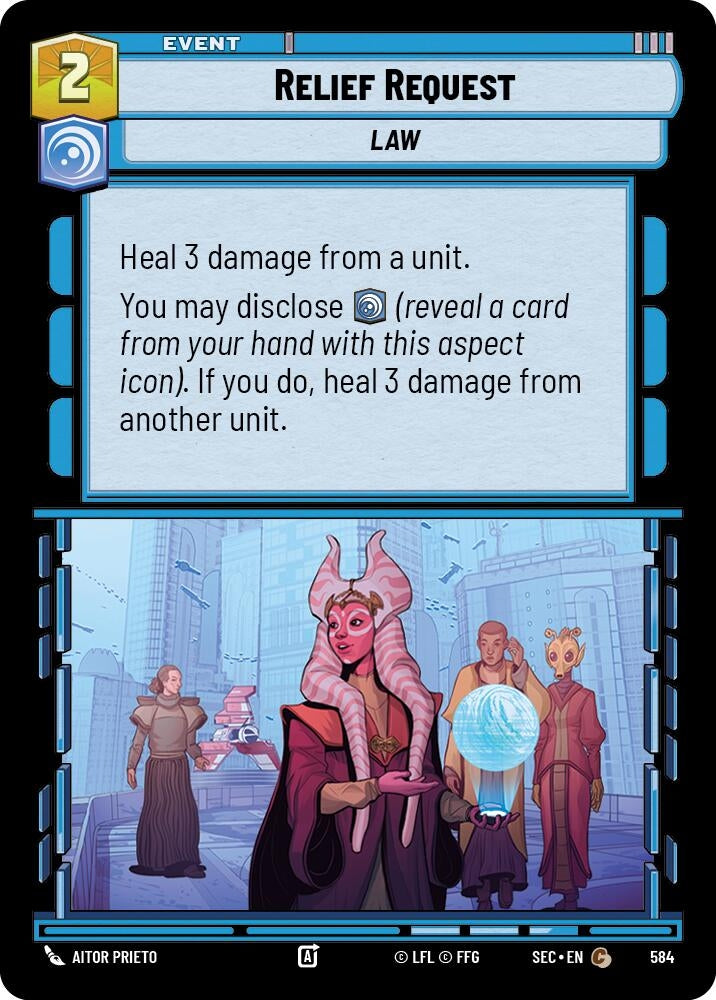 Image for Relief Request (Foil) (584) (Secrets of Power) - Star Wars: Unlimited