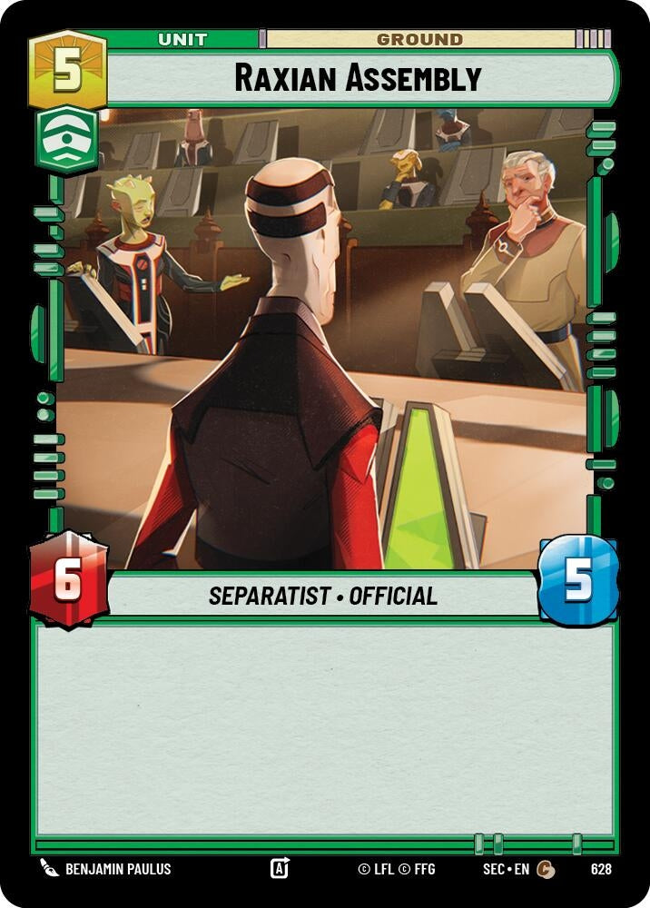 Image for Raxian Assembly (Foil) (628) (Secrets of Power) - Star Wars: Unlimited