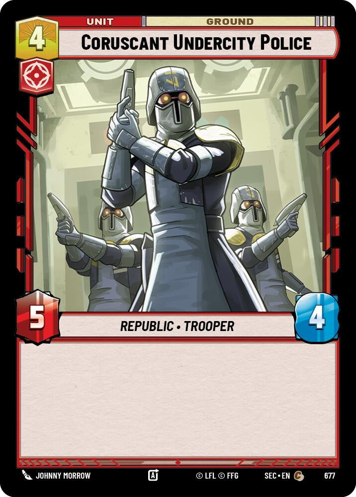 Image for Coruscant Undercity Police (Foil) (677) (Secrets of Power) - Star Wars: Unlimited