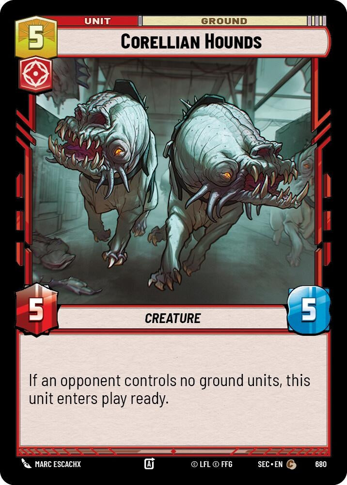 Image for Corellian Hounds (Foil) (680) (Secrets of Power) - Star Wars: Unlimited