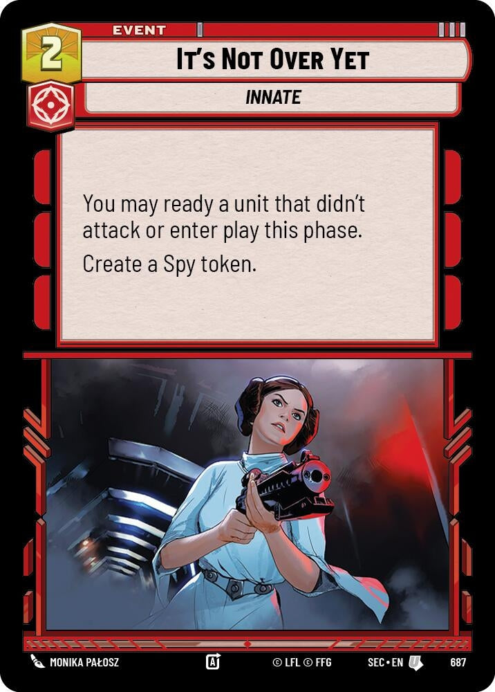 Image for It's Not Over Yet (Foil) (687) (Secrets of Power) - Star Wars: Unlimited