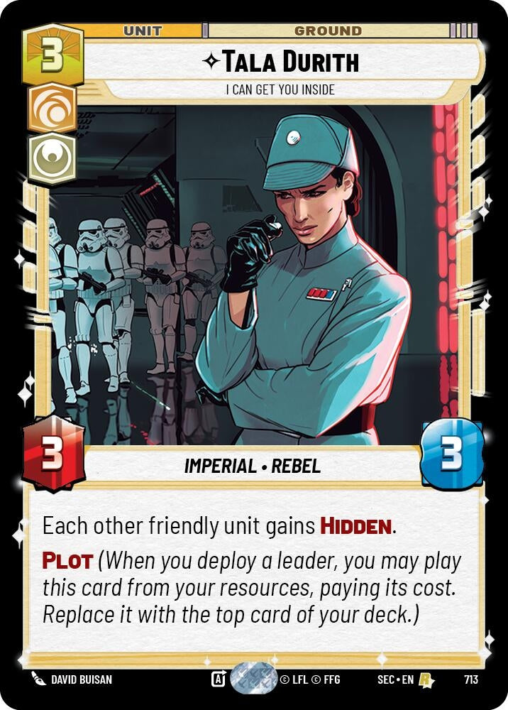 Image for Tala Durith - I Can Get You Inside (Foil) (713) (Secrets of Power) - Star Wars: Unlimited
