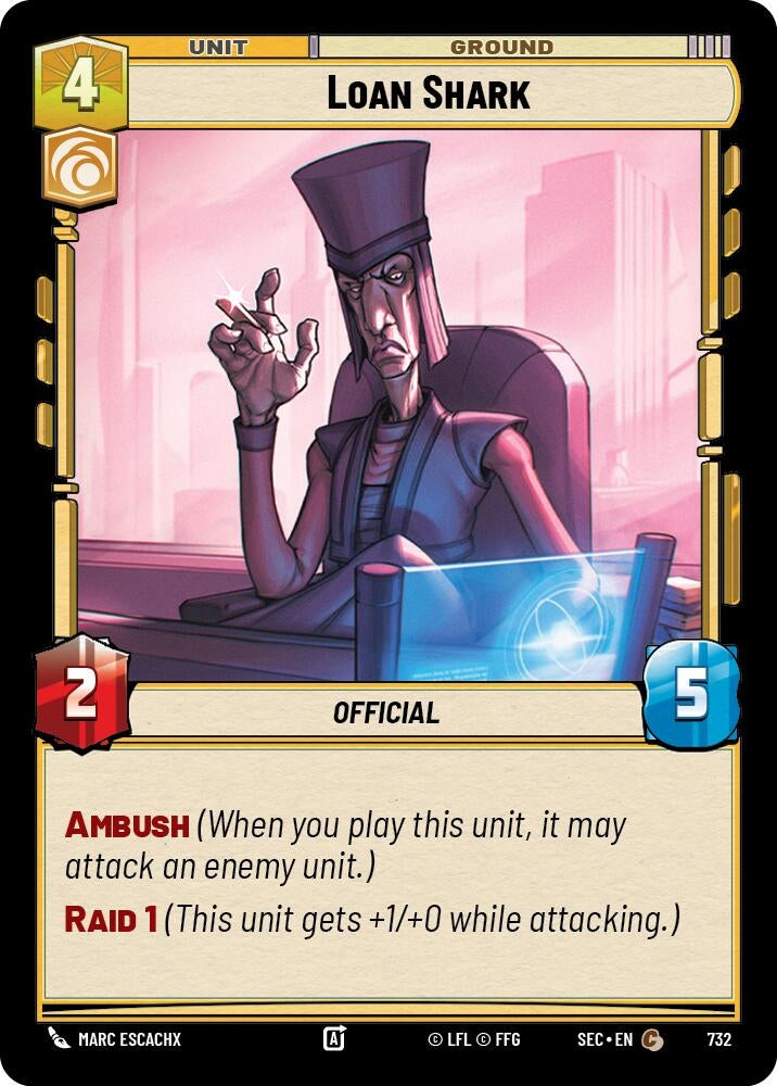 Image for Loan Shark (Foil) (732) (Secrets of Power) - Star Wars: Unlimited