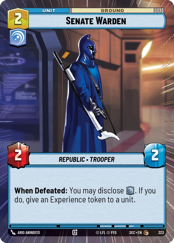 Image for Senate Warden (Hyperspace) (323) (Secrets of Power) - Star Wars: Unlimited