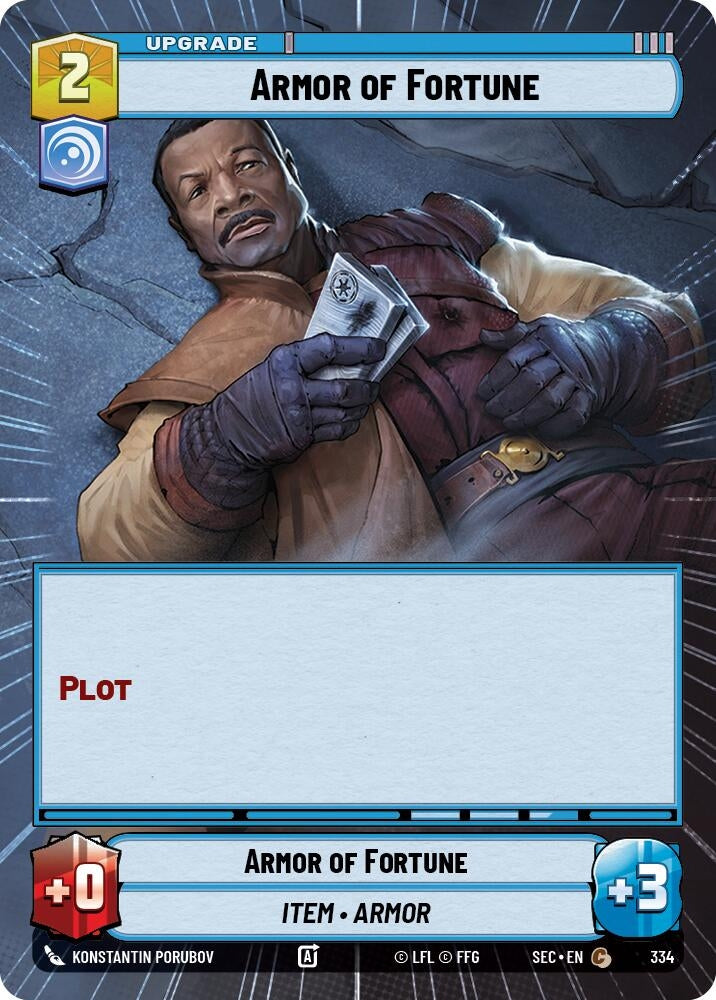 Image for Armor of Fortune (Hyperspace) (334) (Secrets of Power) - Star Wars: Unlimited