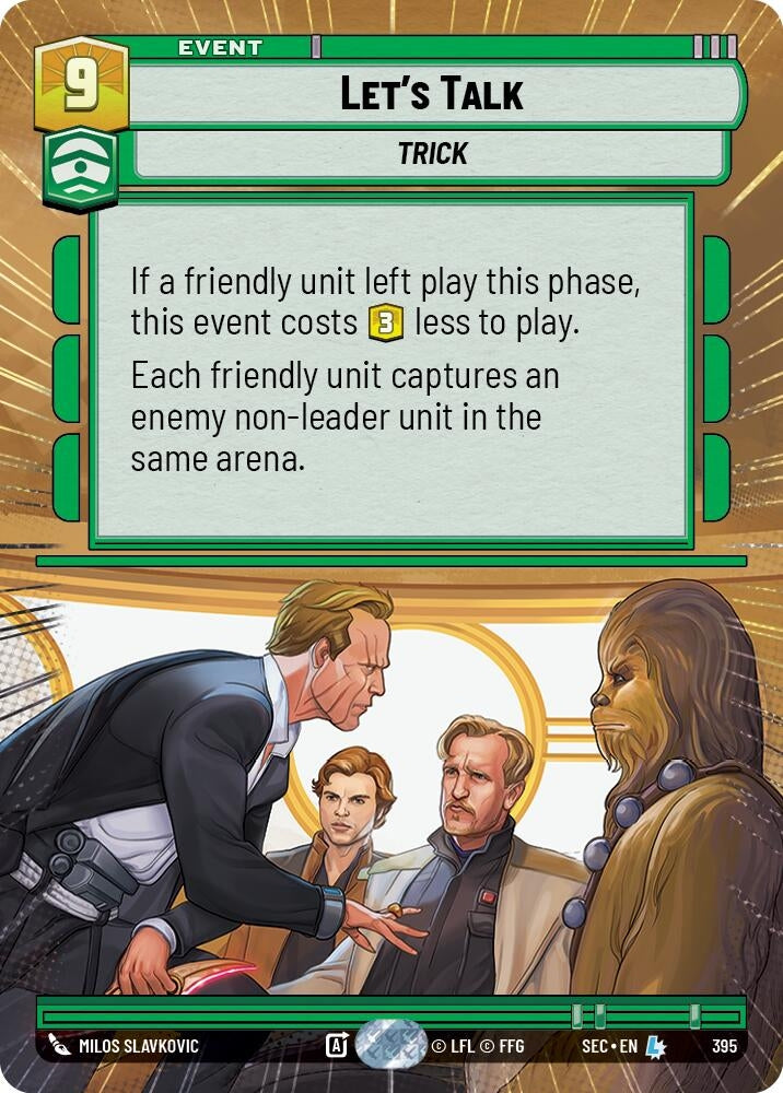 Image for Let's Talk (Hyperspace) (395) (Secrets of Power) - Star Wars: Unlimited