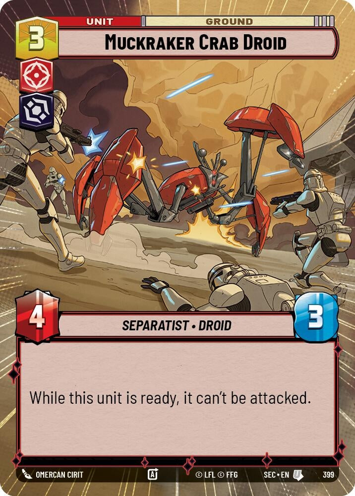 Image for Muckraker Crab Droid (Hyperspace) (399) (Secrets of Power) - Star Wars: Unlimited