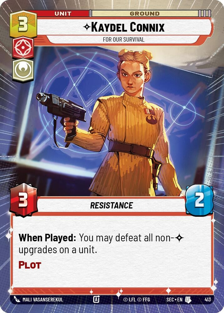 Image for Kaydel Connix - For Our Survival (Hyperspace) (413) (Secrets of Power) - Star Wars: Unlimited