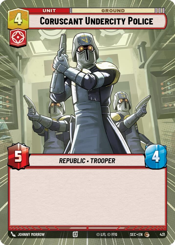 Image for Coruscant Undercity Police (Hyperspace) (431) (Secrets of Power) - Star Wars: Unlimited