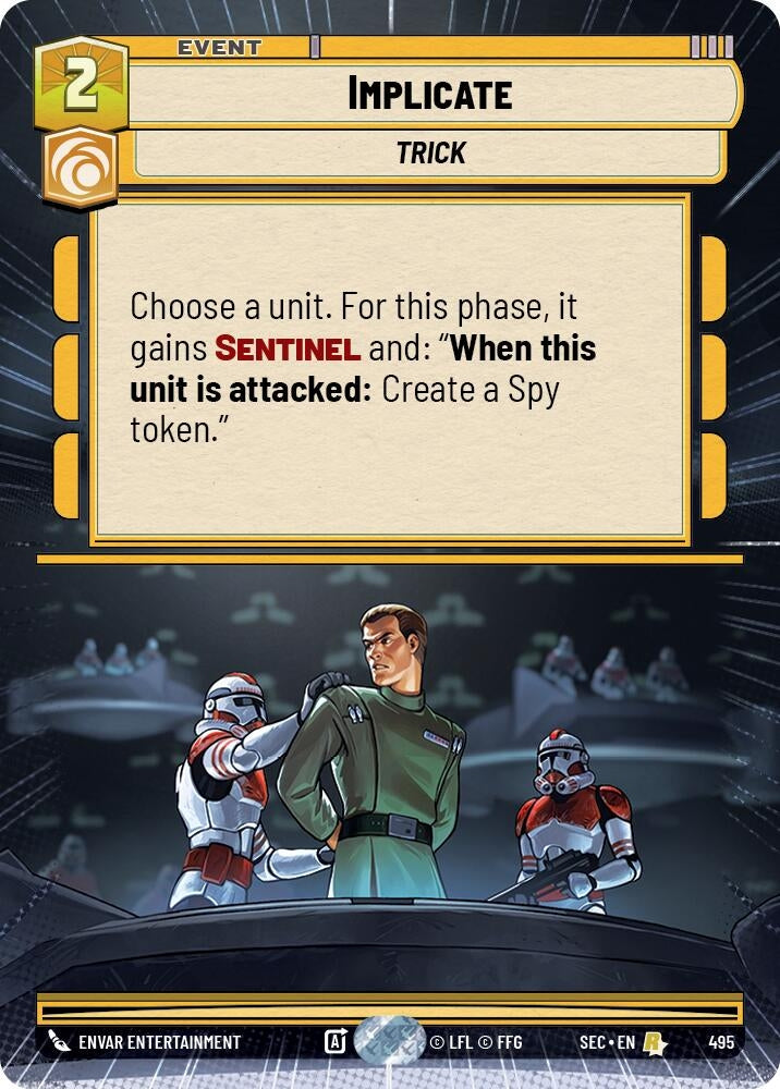 Image for Implicate (Hyperspace) (495) (Secrets of Power) - Star Wars: Unlimited