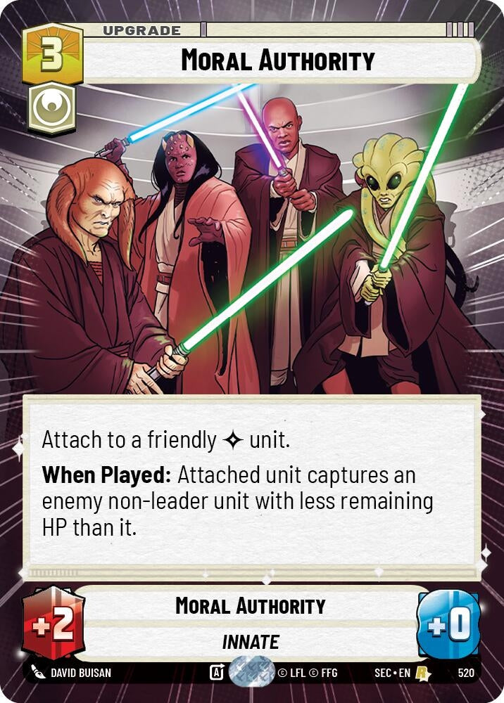 Image for Moral Authority (Hyperspace) (520) (Secrets of Power) - Star Wars: Unlimited