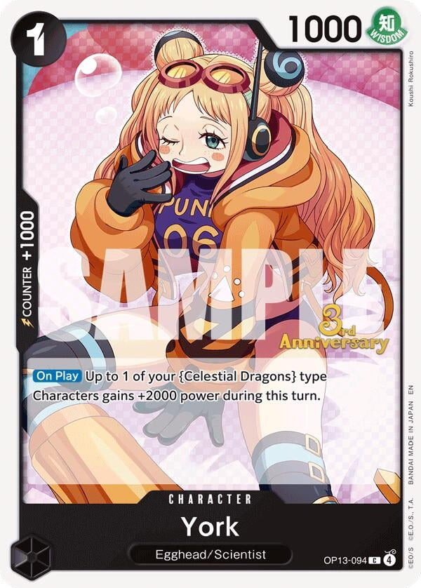 Image for York (OP13-094) (Carrying On His Will: 3rd Anniversary Tournament Cards) - One Piece Card Game